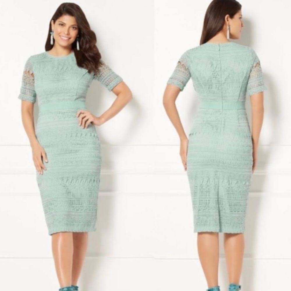 Eva Mendes Julietta Lace Midi Dress